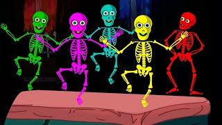 Paanch Chote Skeletons पांच छोटे स्केलेटोन्स  New Spooky Scary Skeleton Song By Teehee Toli [upl. by Nmutua]