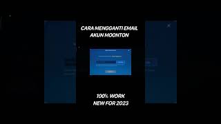 cara mengganti email akun moonton 100 berhasil terbaru 2023 mobilelegends [upl. by Fachini987]