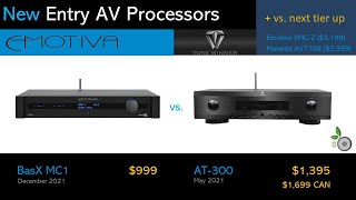 Lowest cost AV Processors  Emotiva BasX MC1 and Tonewinner AT 300 [upl. by Kendal]