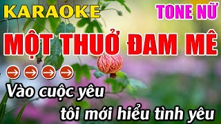 Một Thuở Đam Mê Karaoke Tone Nữ Karaoke Hoàng Long  Beat Mới [upl. by Lynnette]