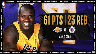 Shaq Scores CareerHigh 61 On His 28th Birthday  NBATogetherLive Classic Game [upl. by Fink]