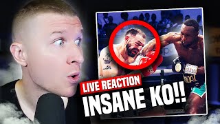 Viddal Riley BRUTALLY KOs Anees Taj  LIVE REACTION [upl. by Aira]