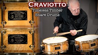 Craviotto Timeless Timber Snare Drum Comparison [upl. by Ezaria]