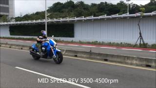 M109R M1800R VZR1800 REVO TWIN 4quot EXHAUST STREET SOUND TEST [upl. by Eidoc102]