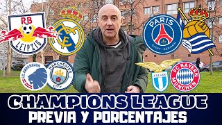 LEIPZIGREAL MADRID PSGREAL SOCIEDAD LAZIOBAYERN COPENHAGEMAN CITY CHAMPIONS PRONÓSTICOS [upl. by Walter]