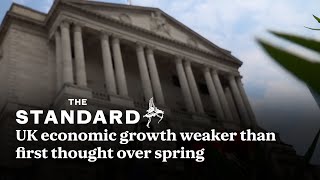 UK economic growth weaker than first thought over spring figures show [upl. by Siddon]