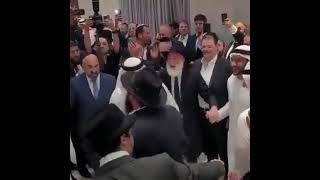 Jews and Arabs dance together at a wedding of a Rabbi in the UAE Dubai [upl. by Llerrit989]