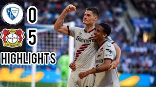 VFL BOCHUM 05 BAYERN LEVERKUSEN UNBEATEN RUN 50 MATCHESGOALS EXTENDED HIGHLIGHTS [upl. by Erehc]