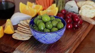 Warmed Castelvetrano olives with lemon amp garlic Vegan [upl. by Orgalim441]