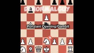 Ponziani GambitOpening [upl. by Inilam964]