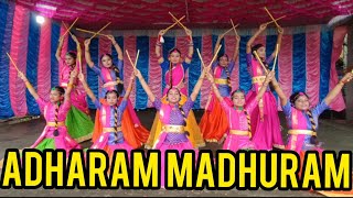 ADHARAM MADHURAM DANCE  JANMASHTAMI DANCE  Krishna Bhajan Dance  Dance Cover By me amp my Students [upl. by Kalin]