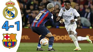 Real Madrid Vs Barcelona 41  Extended Highlights  Copa de España Final Real Madrid Victory [upl. by Ashman]