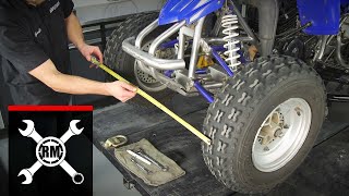 ATV Wheel Alignment  The Easy Way to Adjust the Toe amp Align the Front End [upl. by Jyoti]