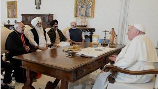 Dera Beas News Baba Gurinder Singh Dhillon and Pope Francis Meeting  Vatican City  Italy [upl. by Petrine]