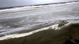 Hilton Head Island Beach during the hurricane hermine [upl. by Neelyam]