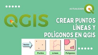 🌎Crear Puntos Líneas y Polígonos en QGIS ✅🌎 [upl. by Nire]