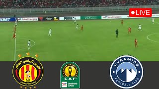 🔴LIVE ES Tunis Vs Pyramids CAF Champions League 202425 Full Match Streaming Goals amp Highlights [upl. by Lecram]