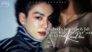 Schools heartthrob fall in love with you after you accidentally kissed himJeon Jungkook Oneshot [upl. by Isdnil]