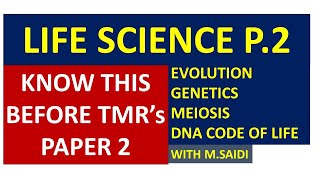 LIFE SCIENCES PAPER 2 GRADE 12 FINAL REVISION FIOR A DISTINCTION BY MSAIDI THUNDER [upl. by Colver]