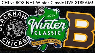 Blackhawks vs Bruins NHL Winter Classic 2019 LIVE STREAM GAME REACTION Chicago vs Boston Game [upl. by Ykvir764]