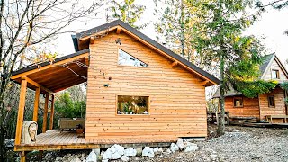 YOUNG FAMILY Builds Amazing Off Grid WOODEN HOUSE [upl. by Sharlene]