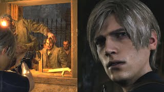 Leon Keeps The Missionaries Out  Resident Evil 4 Remake [upl. by Yeslah]