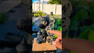 Most Amazing Solar welcome Bear Statue  quotThe Perfect Gift beauty giftideas bear [upl. by Deron]