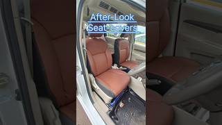 Ertiga update New seat covers Nappa lehther fitting in New car zone accessories shopvarlytshorts [upl. by Akenot]