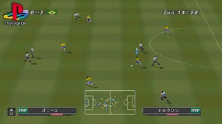 World Soccer Jikkyou Winning Eleven 4 PS1 Gameplay [upl. by Nennahs540]