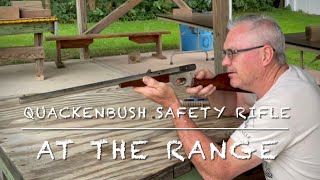 Quackenbush safety cartridge rifle at the range Surprised at the accuracy [upl. by Albarran559]