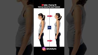 How to Fix Body Posture in Photoshop shorts [upl. by Gratiana]