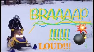 Ski Doo Rev 600 Sno Stuff can BRAAAAAAP [upl. by Lleryd]