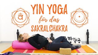 Sakralchakra Yin Yoga  Kreativität und Sinnlichkeit  50 min [upl. by Arteid]