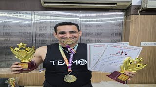 Won 2 Gold Medals in Master Class Delhi state powerlifting Championship travellingmantra [upl. by Chon]