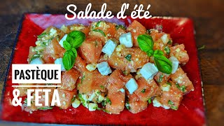 SALADE PASTÈQUE amp FETA recette végétarienne [upl. by Barbur492]