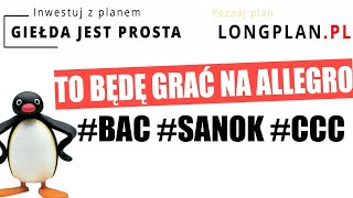 TO BĘDĘ GRAĆ NA ALLEGRO 🚀🚀Analiza CCC SANOK BAC  analiza techniczna [upl. by Havens]