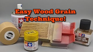 Easy Wood Grain Technique for Model cars and trucks [upl. by Nahte827]