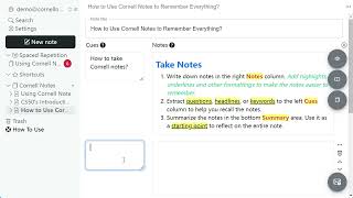 How to Use Cornell Note to Remember Everything [upl. by Suirred]