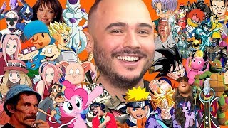 CANTEI COM OS PERSONAGENS DA MINHA INFÂNCIA feat Seu Madruga Dona Florinda Goku [upl. by Limoli]