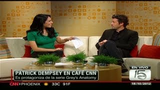 El actor Patrick Dempsey en CNN en Español [upl. by Anertac]