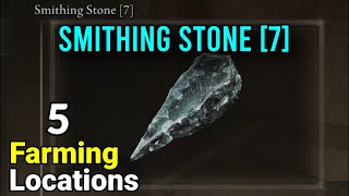 Smithing Stone 7  5 Farming Locations  Elden Ring [upl. by Anaxor926]