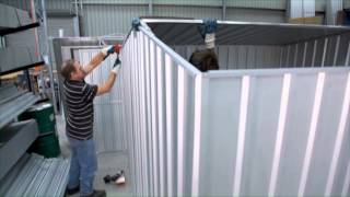 12  Shed Assembly  Gable Roof  Galvo Sheds Assembly Videos [upl. by Orat]