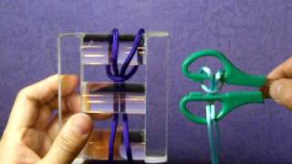 Simple DIY string puzzle with the alternative use of Scissors [upl. by Valsimot]