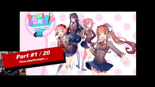 Doki Doki Literature Club  M18 NSFW Role Playing Game  Part 1 of 20  Twitch dexterisfrosty [upl. by Ezri]