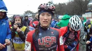 Hannah Arensman After the 2016 U23 Womens Cyclocross World Championships [upl. by Seaman]