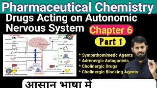 Pharmaceutical Chemistry Chapter 6  Drugs Acting On Autonomic Nervous System [upl. by Anaib95]