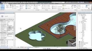 Revit Piscina Famílias para Revit  Nelson Vaz [upl. by Saqaw711]