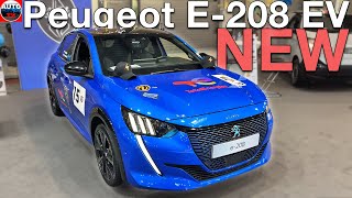 All New 2024 Peugeot E208 EV  OVERVIEW Walkaround exterior interior REFRESHED [upl. by Eened]