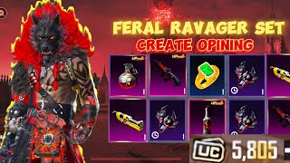 FERAL RAVAGER SET CREATE OPINING 😍  PUBG MOBILE  BGMI [upl. by Arinayed173]