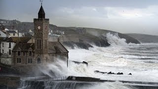 UK Storms Huge waves hit Porthleven in Cornwall [upl. by Guevara]